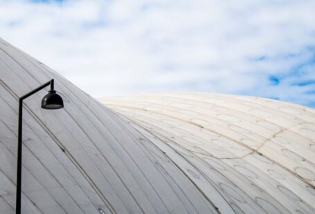 Streamlining - Close-up of a Smooth Surface of a Futuristic Building